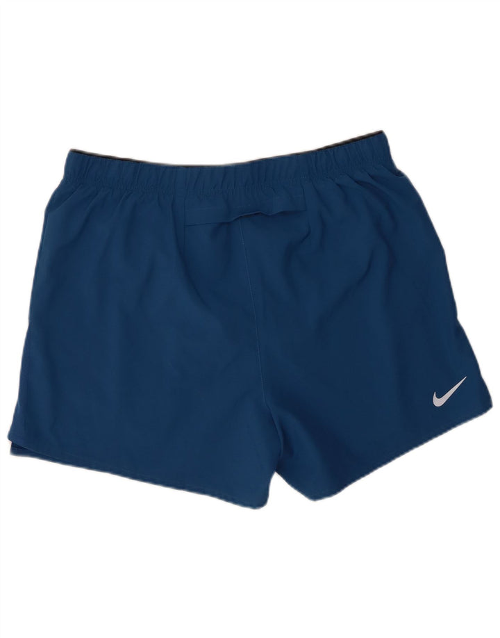 Nike Dri Fit Graphic - Pantalones cortos deportivos para hombre, poliéster azul grande