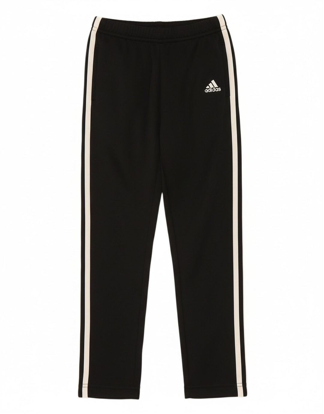 ADIDAS Girls Tracksuit Trousers 6-7 Years  Black Polyester