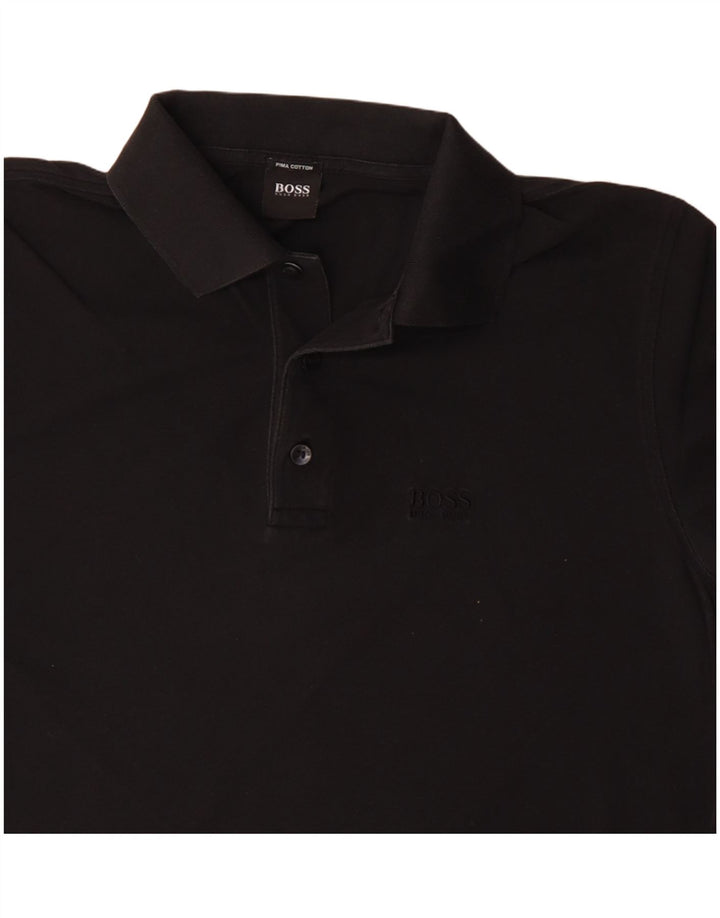 Polo Hugo Boss Hombre Algodón Negro Medio
