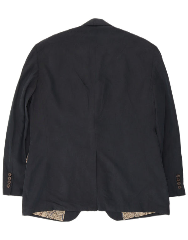 Ralph Lauren Chaqueta Blazer de 2 Botones para Hombre UK 40 Medium Azul Marino Modal