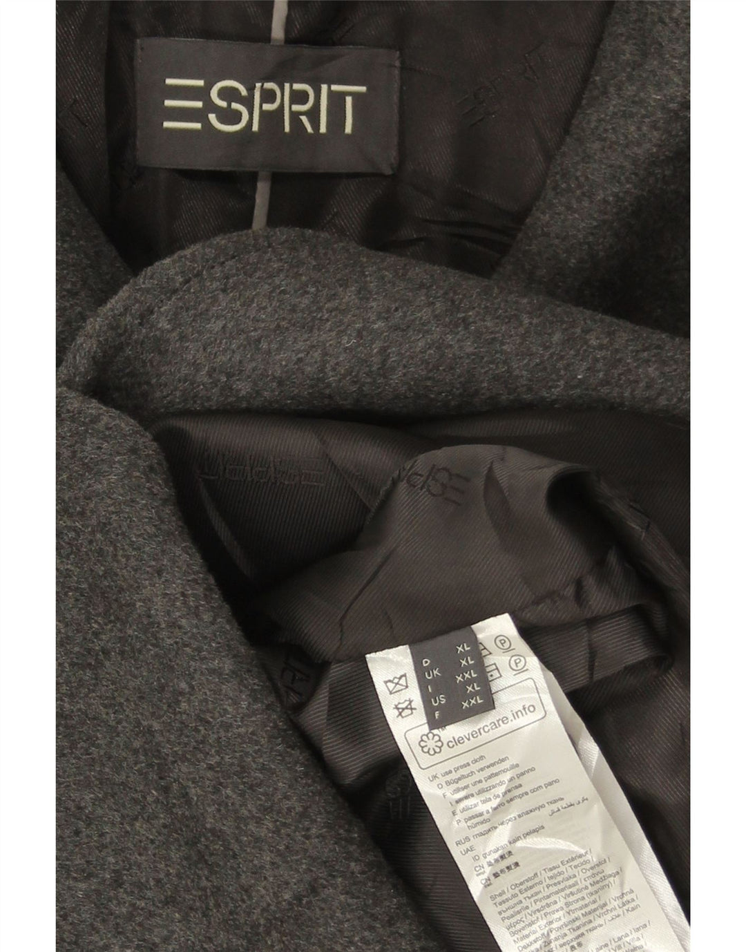 Esprit Abrigo para mujer ES 40 XL Lana gris