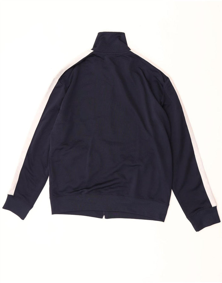 Zara Hombre Chaqueta De Chándal Superior Poliéster Color Block Azul Marino Medio