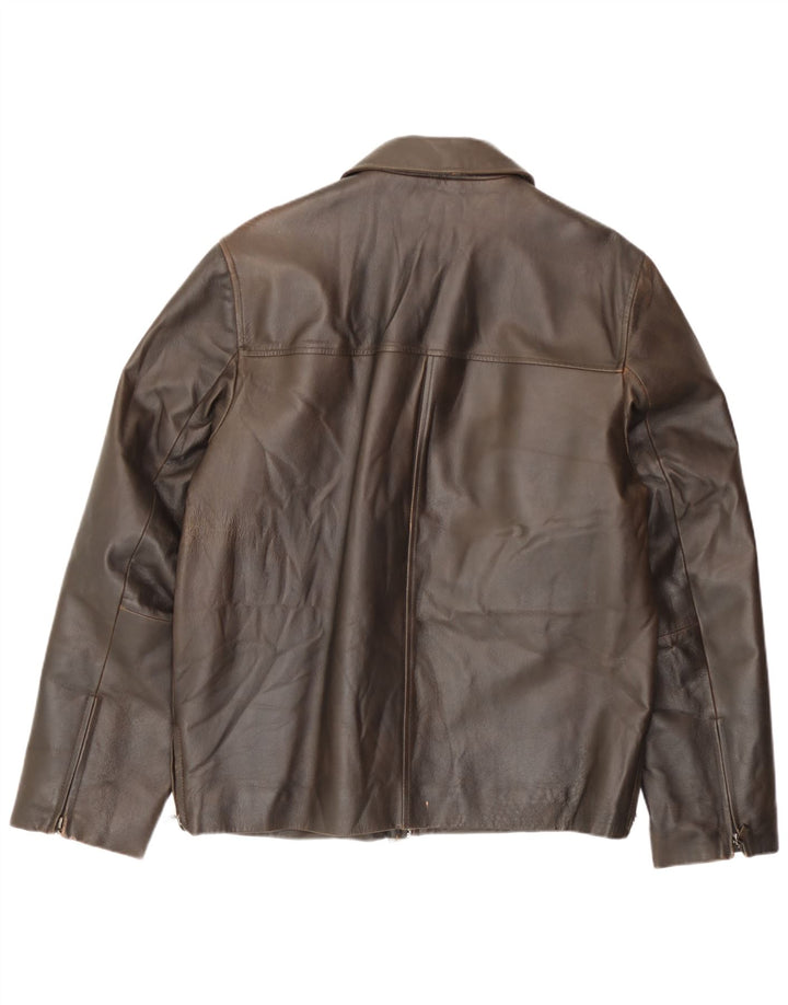 Conbipel Chaqueta De Cuero Hombre IT 48 Cuero Marrón Medio