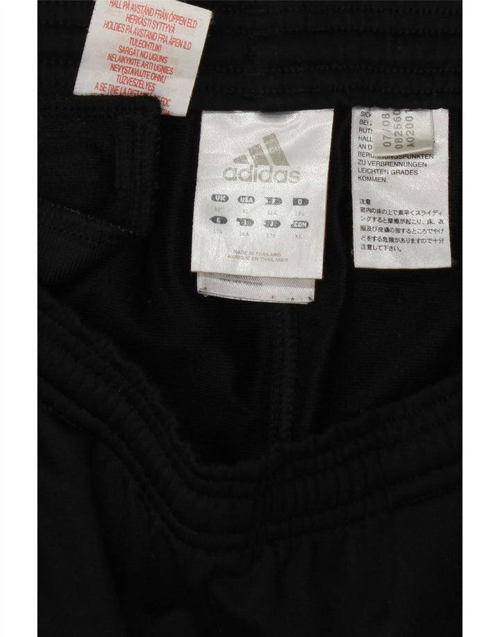 ADIDAS Boys NBA Graphic Tracksuit Trousers 15-16 Years  Black Polyester Vintage Adidas and Second-Hand Adidas from Messina Hembry 