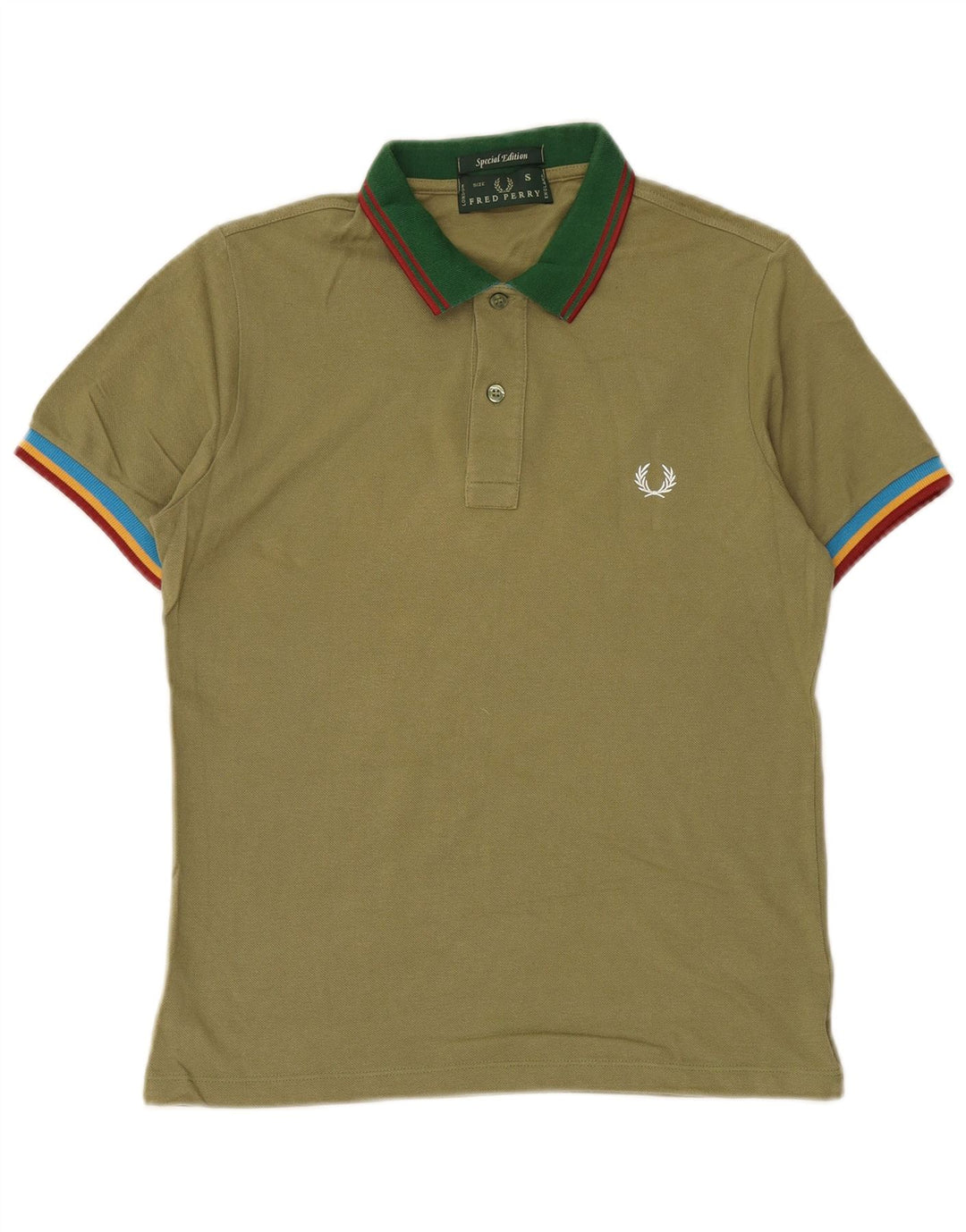 FRED PERRY Polo Hombre Pequeño Algodón Verde