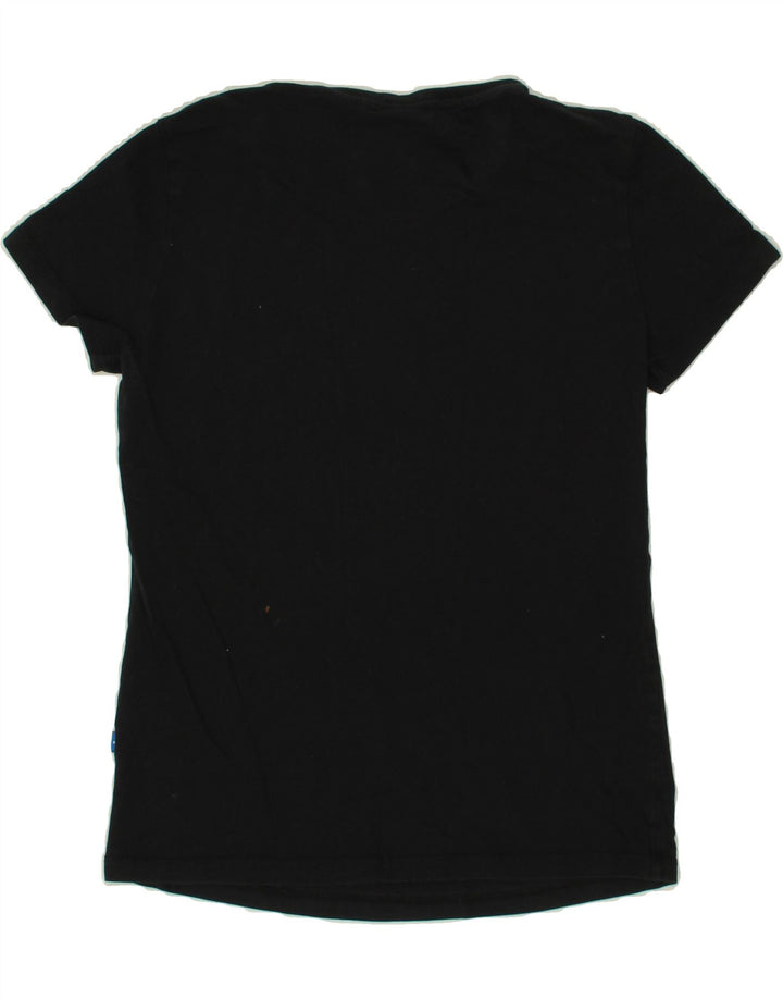 ADIDAS Womens Graphic T-Shirt Top UK 12 Medium Black Vintage Adidas and Second-Hand Adidas from Messina Hembry 