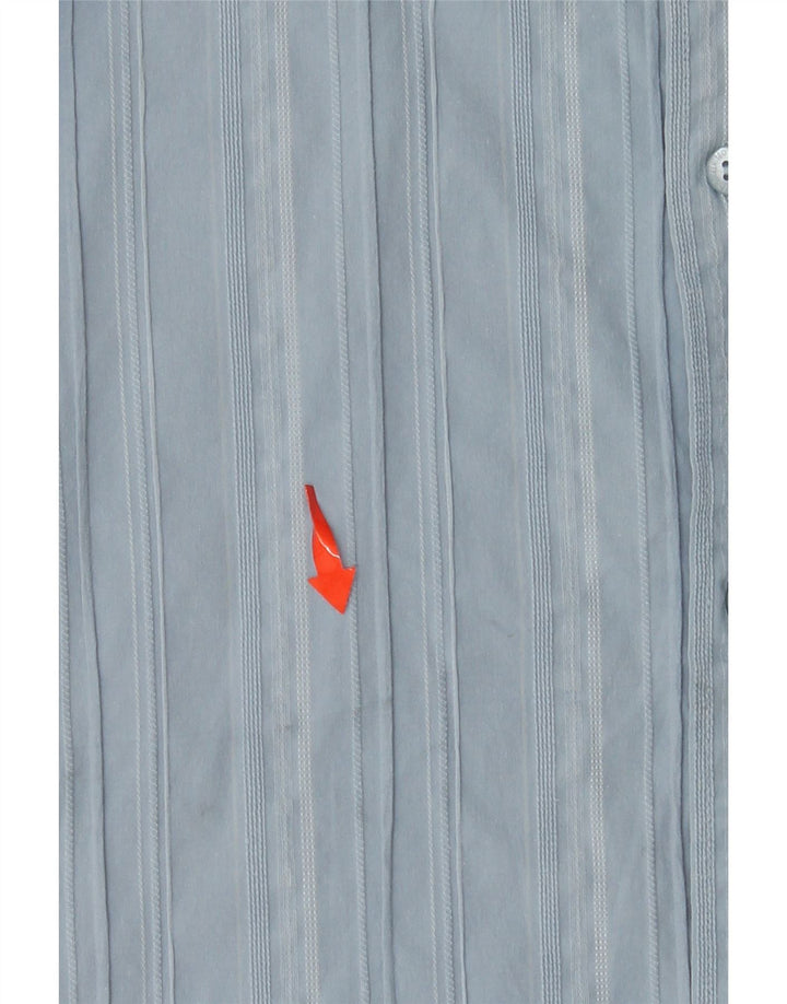 TED BAKER Camisa para hombre Talla 6 2XL Algodón a rayas azules