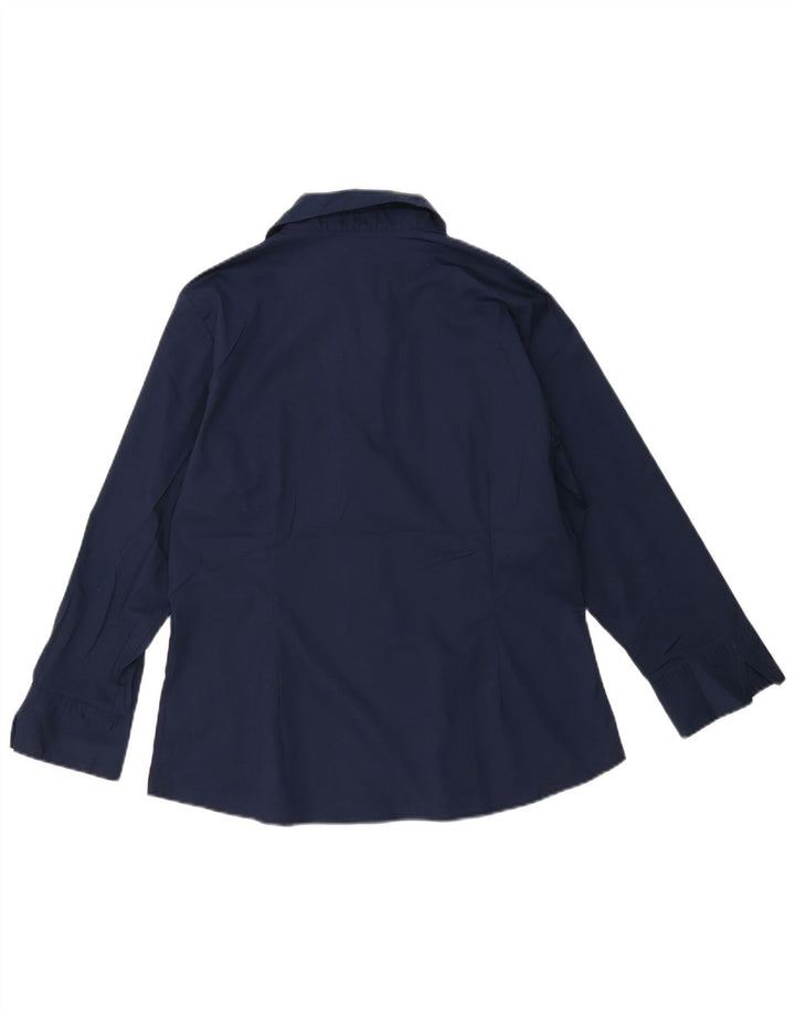 LEE Mujer Riders Shirt UK 46 Grande Azul Marino Algodón