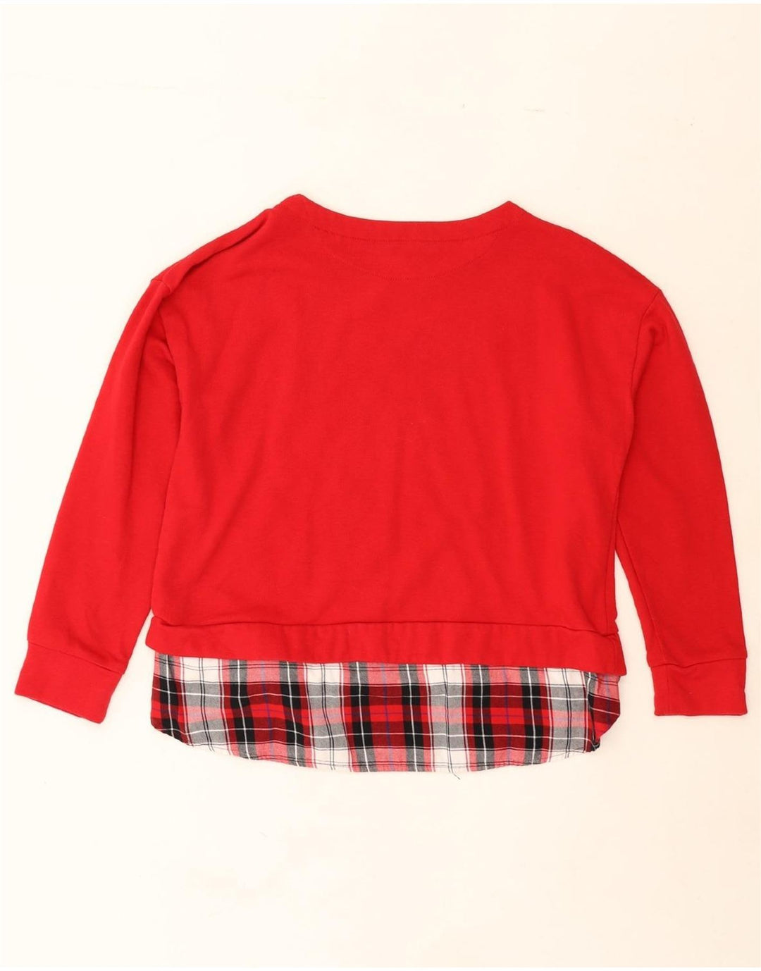 IZOD Womens Sweatshirt Jumper UK 16 Large Red Cotton Vintage Izod and Second-Hand Izod from Messina Hembry 