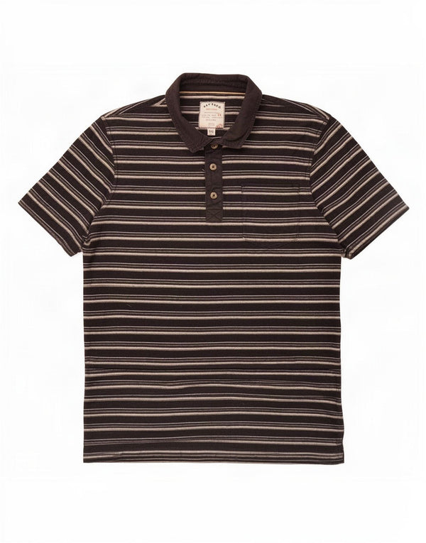 Polo para hombre Fat Face 2XL Algodón a rayas azul marino