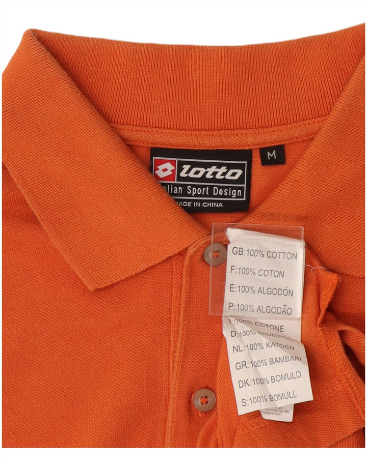 Polo Lotto Hombre Algodón Naranja Medio
