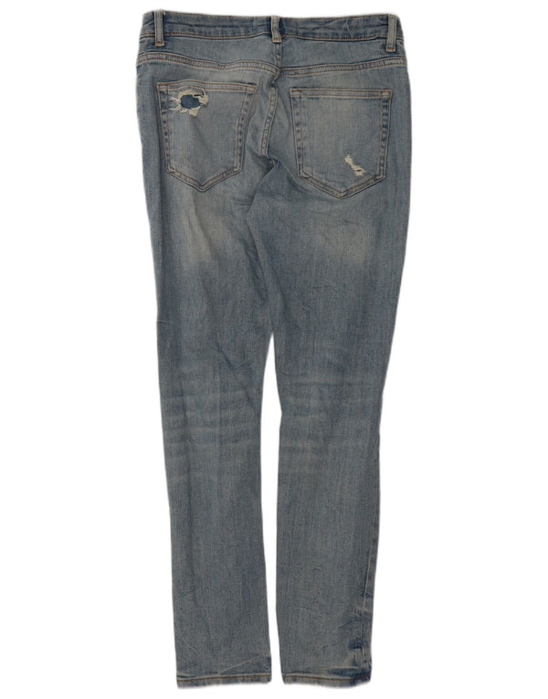 Zara Jeans ajustados desgastados para hombre EU 40 Medium W31 L29 Algodón azul