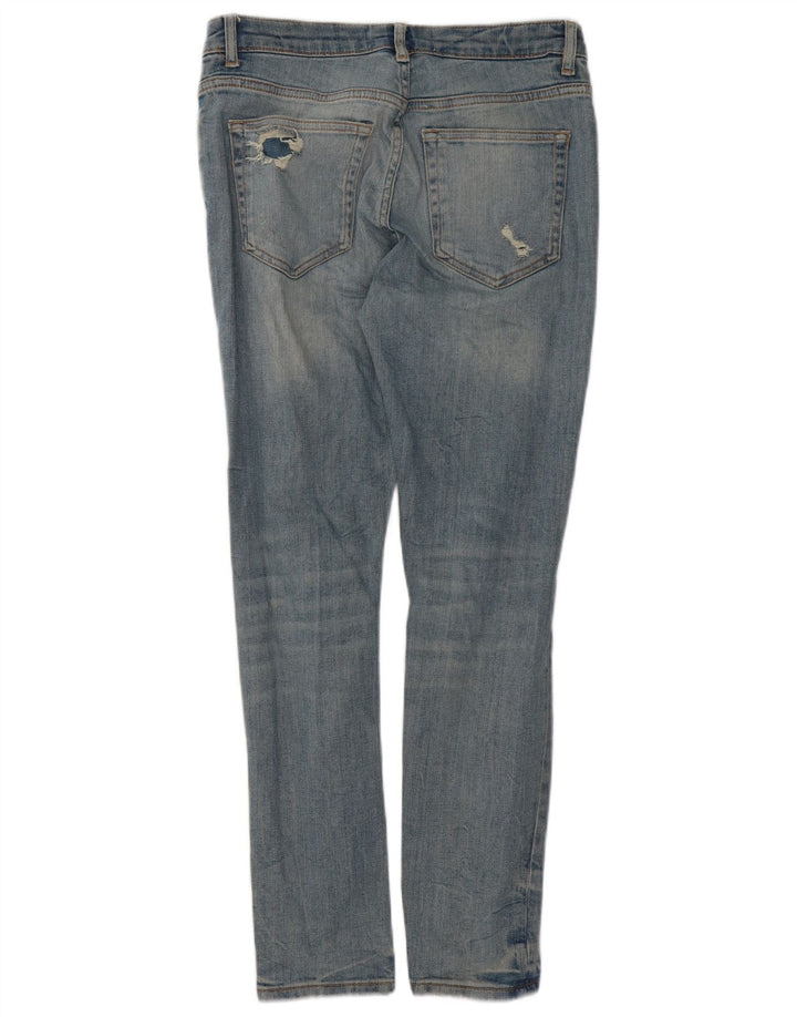 Zara Jeans ajustados desgastados para hombre EU 40 Medium W31 L29 Algodón azul