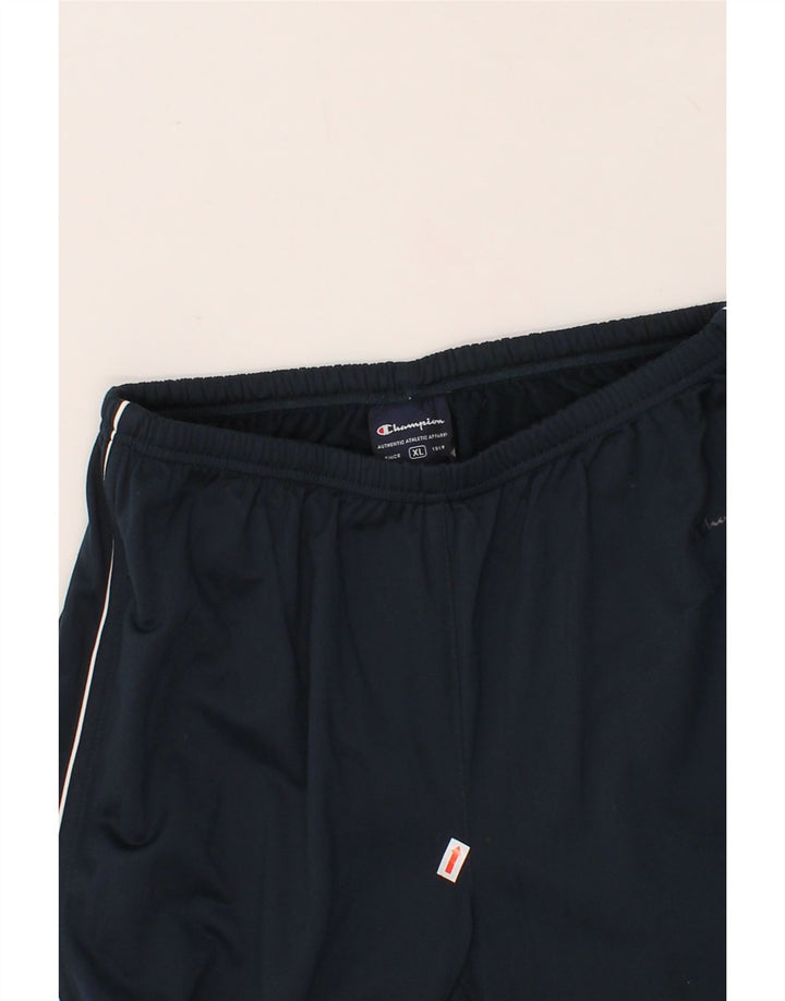 CHAMPION Womens Tracksuit Trousers UK 18 XL Navy Blue Polyester Vintage Champion and Second-Hand Champion from Messina Hembry 