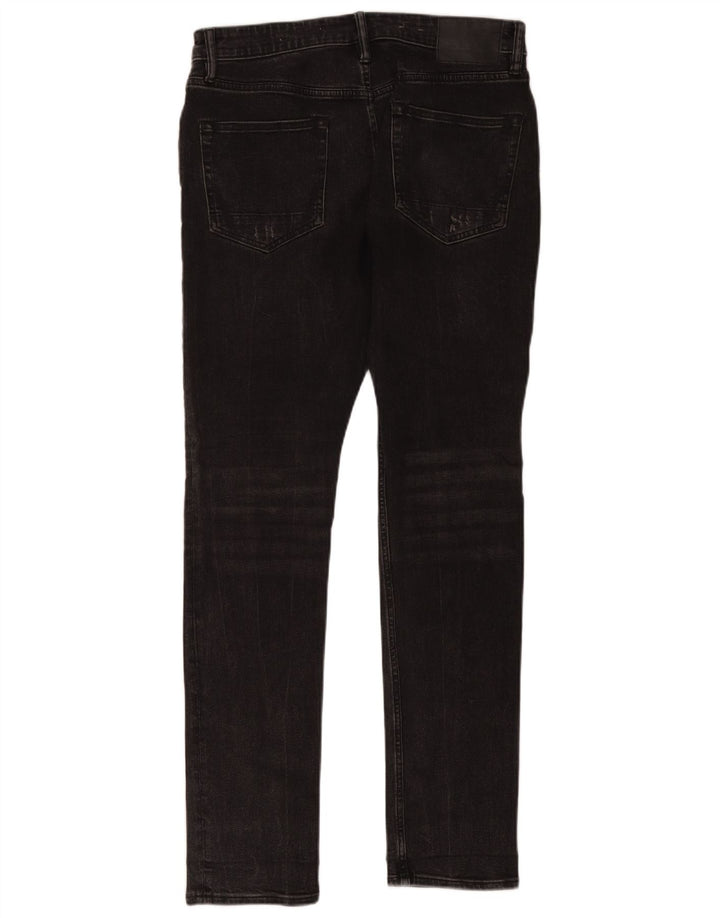 All Saints Jeans ajustados desgastados para hombre W30 L32 Algodón negro