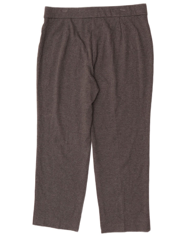 Marks & Spencer Pantalones casuales de cintura alta para mujer UK 40 Large W34 L26 Gris