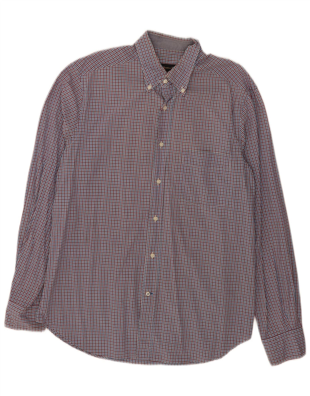 Camisa Massimo Dutti Hombre Cuadros Azules Grandes