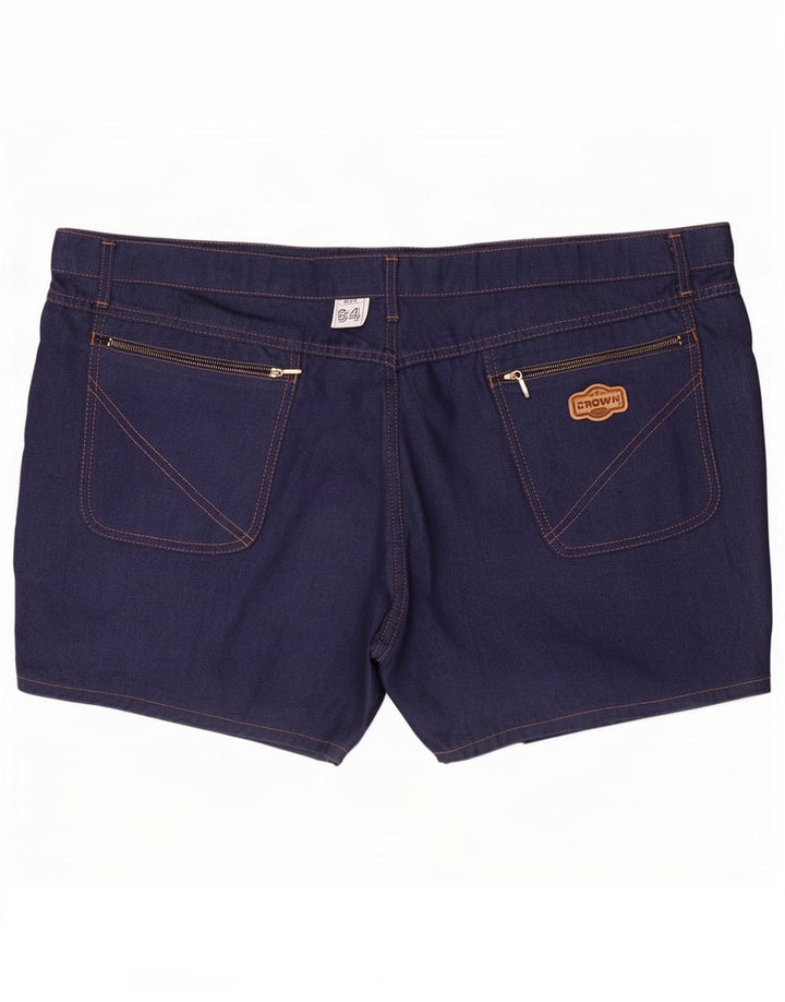 Pantalones cortos vaqueros Crown para mujer 4XL W46 Azul marino