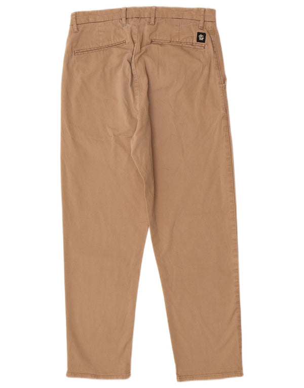 Zara Mens Pantalones Cortos Cónicos EU 38 Small W30 L25 Algodón Beige