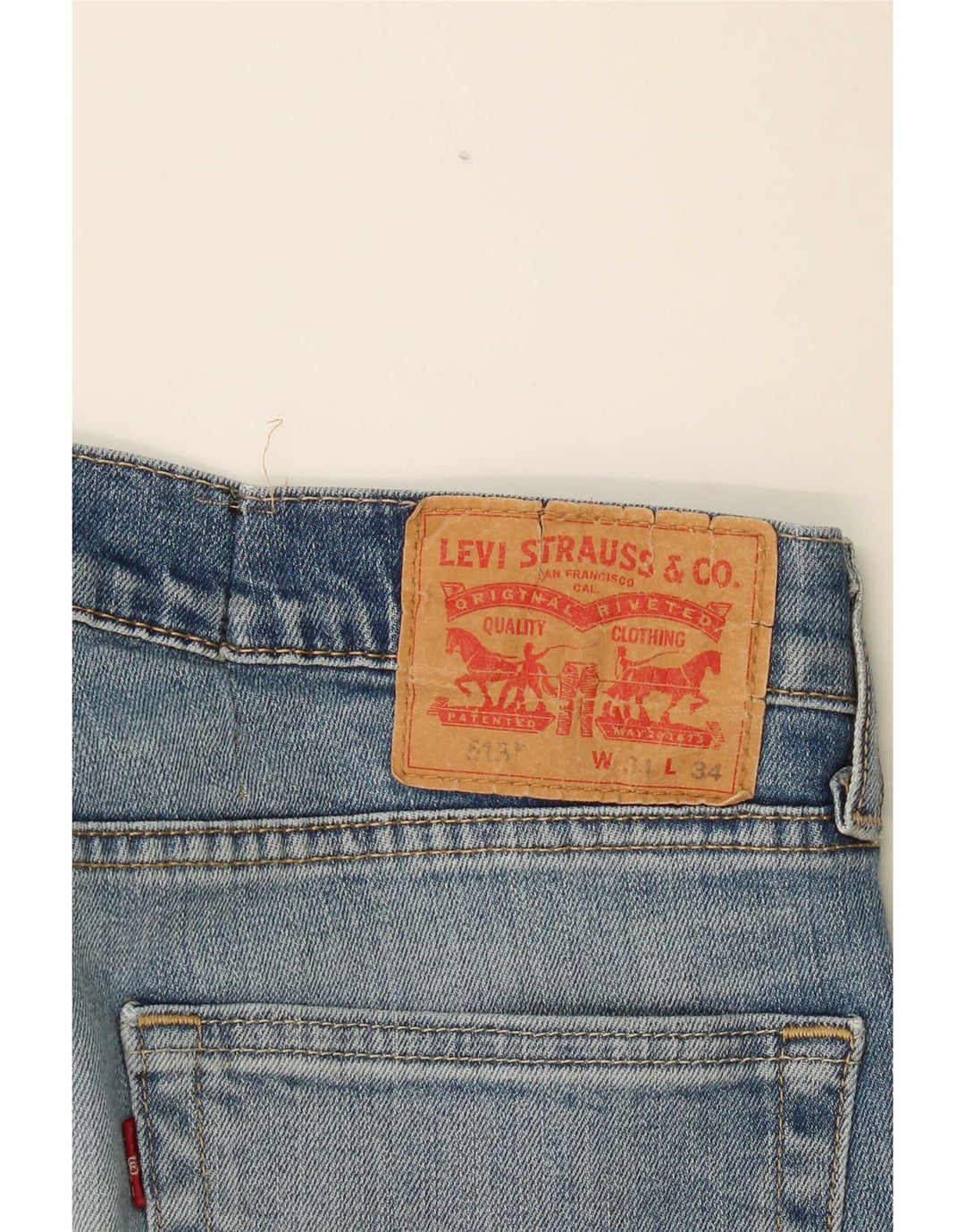 Levi's Vaqueros rectos ajustados 513 para hombre W34 L30 Azul