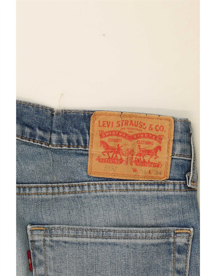 Levi's Vaqueros rectos ajustados 513 para hombre W34 L30 Azul