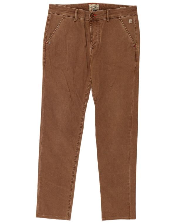 Camuflaje AR and J Pantalones chinos ajustados para hombre IT 48 Medium W34 L31 Marrón