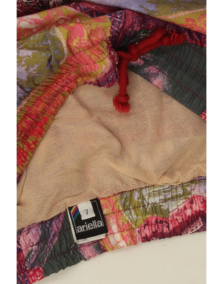 Ariella - Bañador para hombre con estampado gráfico, tamaño mediano, algodón patchwork multicolor
