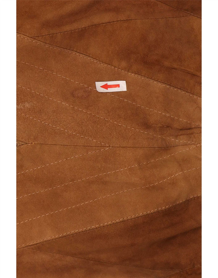 Jersey de cuello redondo para hombre Number 1 XL Lana marrón