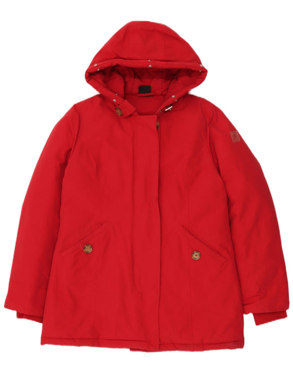 Champion Chaqueta Acolchada Suelta con Capucha para Mujer UK 10 Small Red