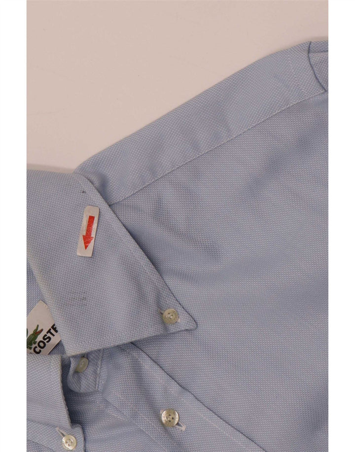 Camisa Lacoste Hombre Talla 39 Azul Medio
