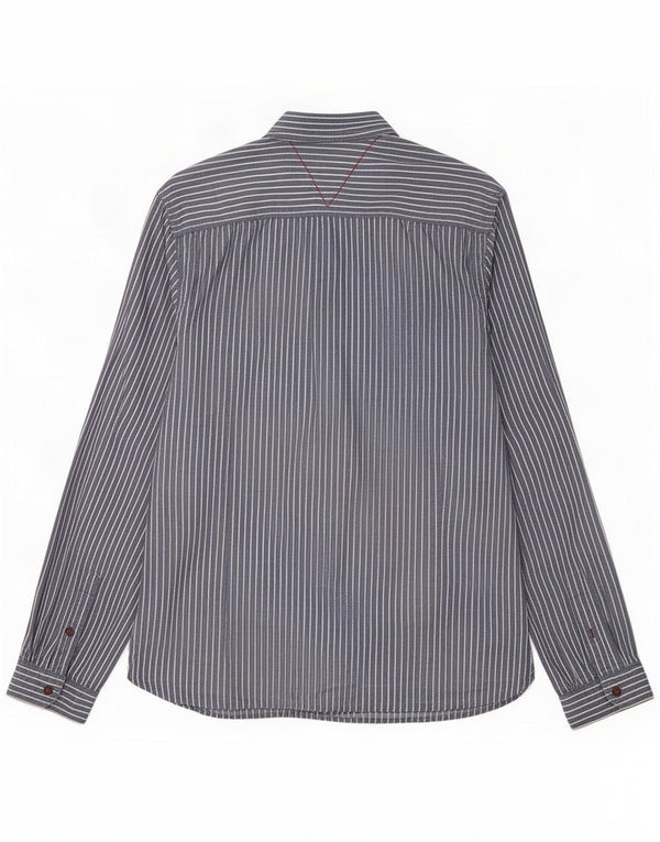 White Stuff Camisa de corte clásico para hombre 2XL Algodón azul marino a rayas