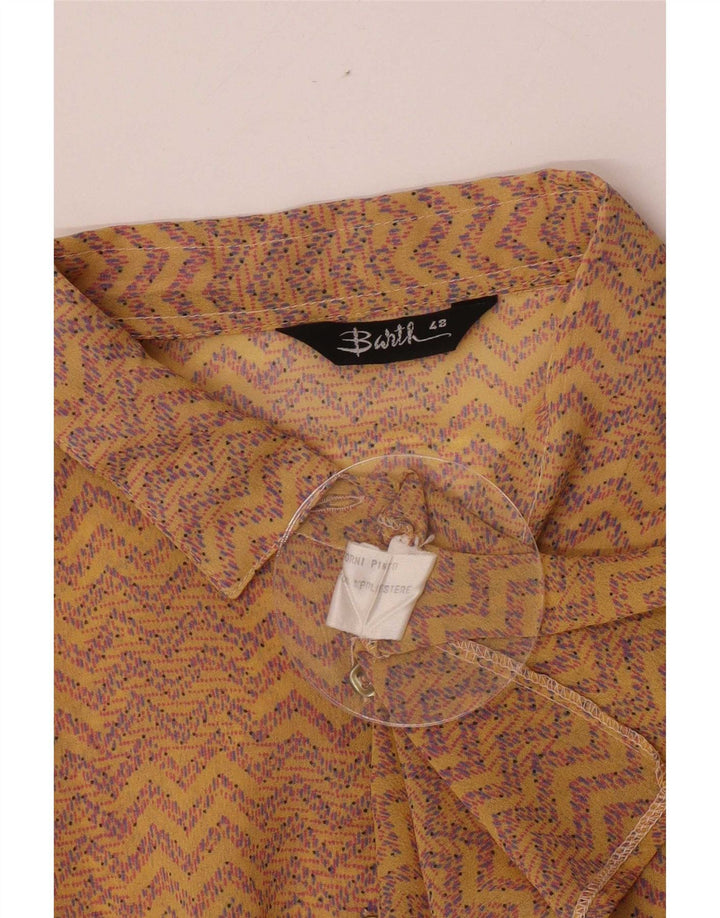 Blusa Barth Mujer Transparente IT 48 XL Poliéster Geométrico Amarillo