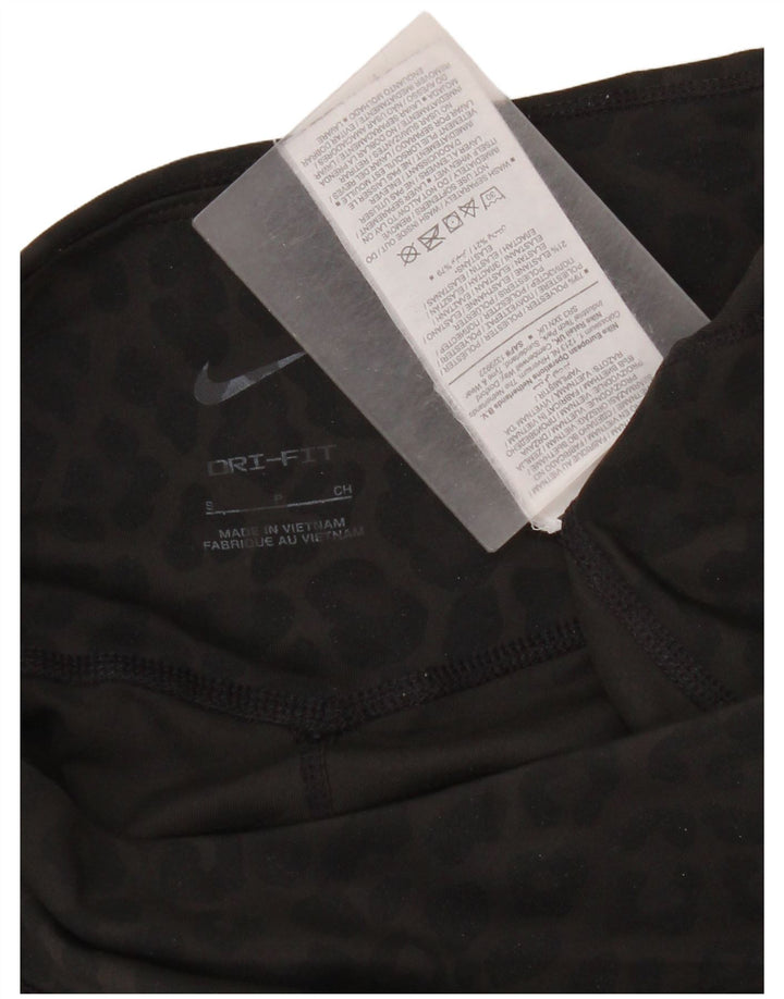 Nike Leggings Dri Fit para mujer UK 10 Pequeño Gris Animal Print Poliéster