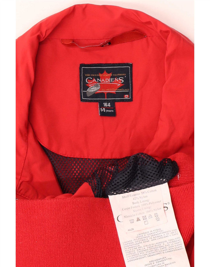 Cazadora bomber Canadiens para niño 13-14 años Algodón rojo