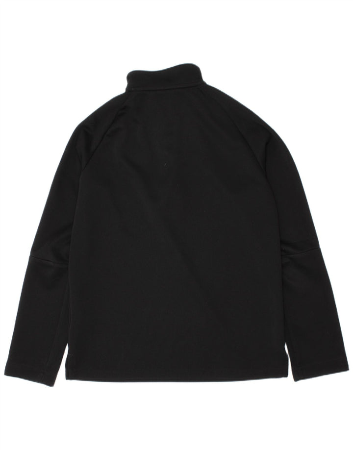 Adidas Chicos Climalite Zip Neck Chándal Top 9-10 años Negro