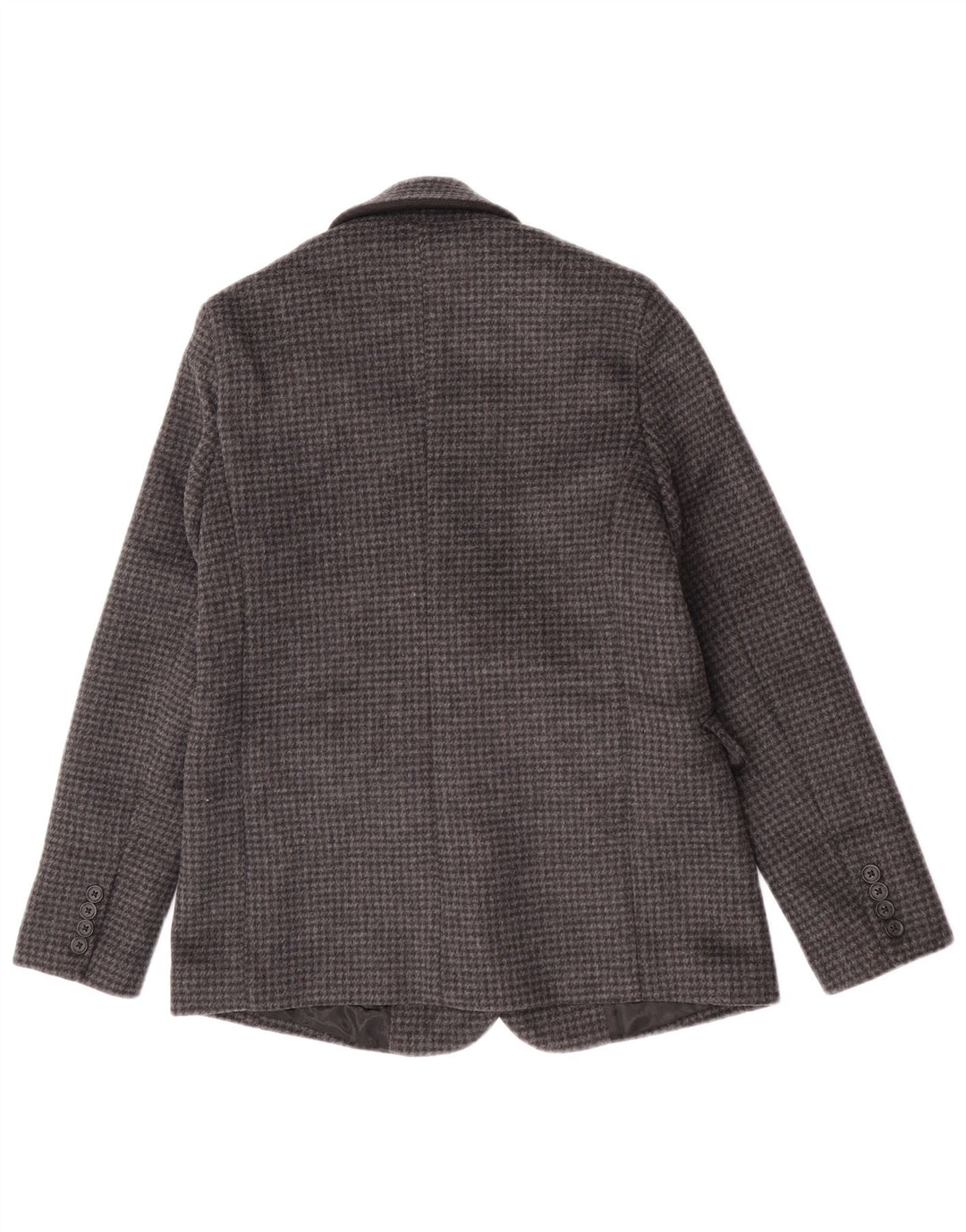Abercrombie & Fitch Chaqueta tipo blazer con 1 botón para mujer UK 6 XS Gris pata de gallo