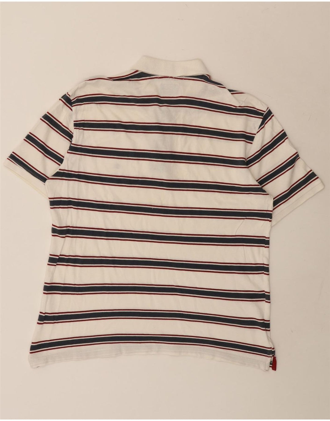 Champion Polo De Ajuste Fácil Para Hombre Grande Blanco A Rayas