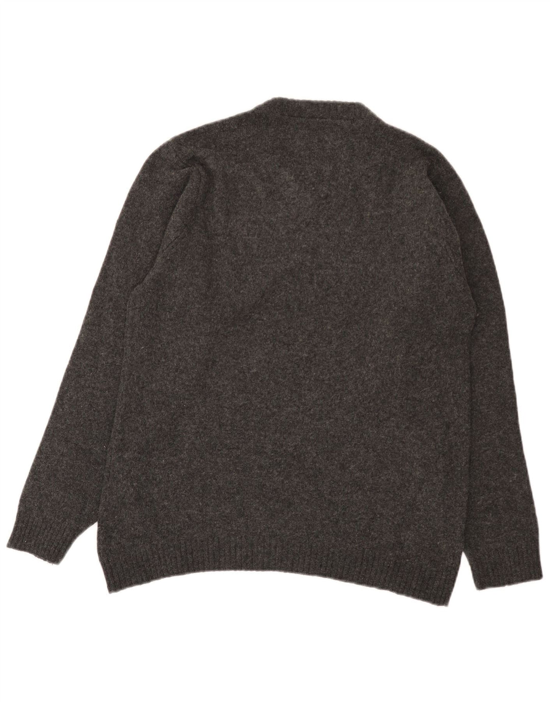 Tommy Hilfiger Jersey con cuello en V para hombre de lana de cordero gris pequeño