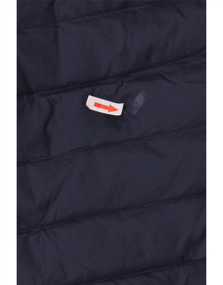 JACK WILLS Chaleco acolchado para mujer UK 12 Medium Azul marino Poliamida