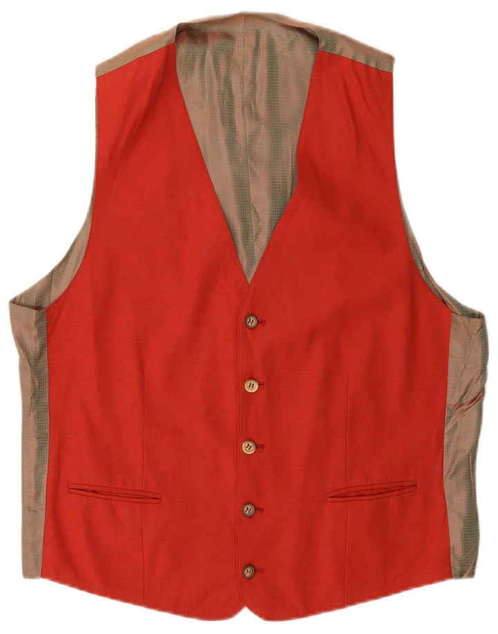 Chaleco VINTAGE para hombre IT 50 Viscosa color block rojo medio