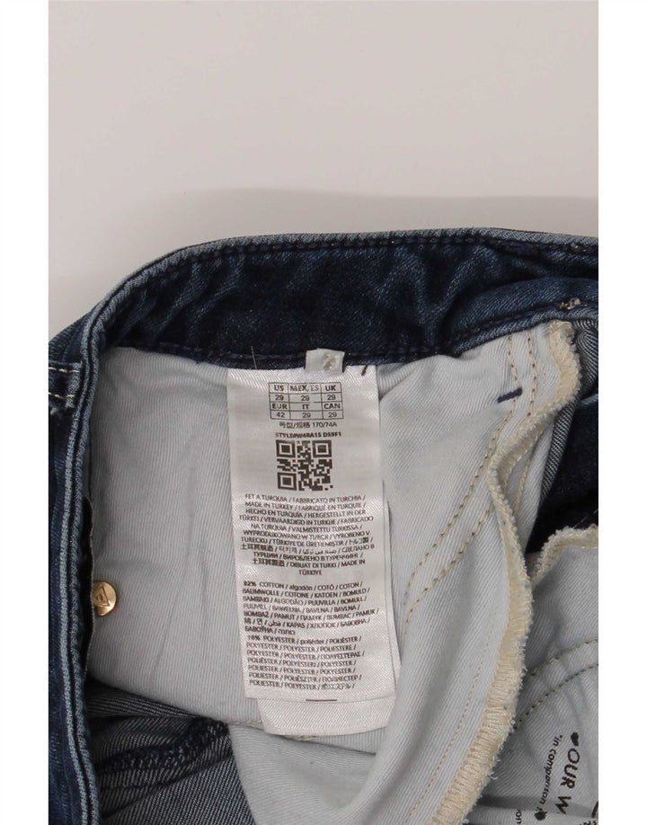 Vaqueros Guess Mujer Rectos W29 L30 Azul Algodón