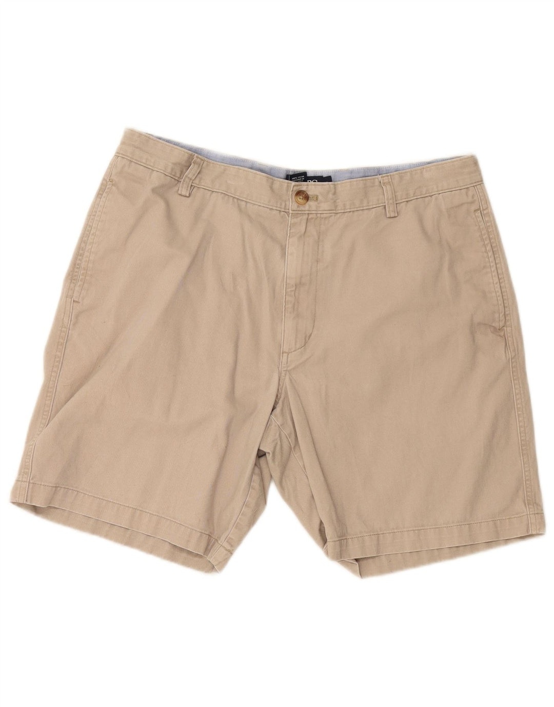 CHAPS Mens Chino Shorts W36 Large Beige Cotton