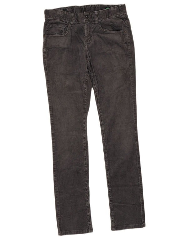 Benetton Pantalones Slim De Pana Para Niñas 11-12 Años 2XL W28 L29 Algodón Gris