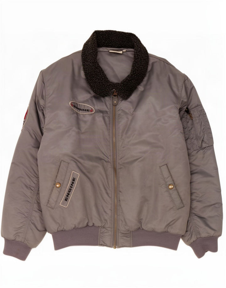 Chaqueta acolchada idéntica para hombre IT 56/58 XL Nylon gris color block