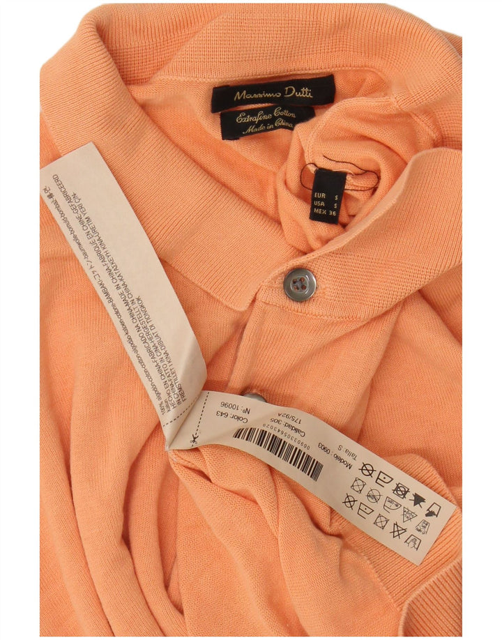Polo Massimo Dutti Hombre Small Naranja Algodón