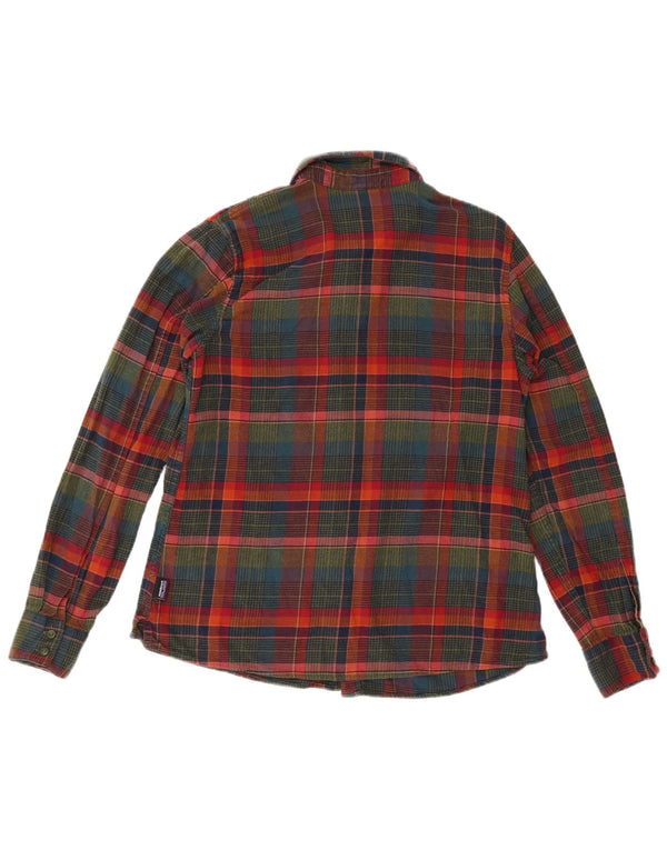 Patagonia Camisa de franela de manga larga para mujer UK 10 Small Multicolor Plaid