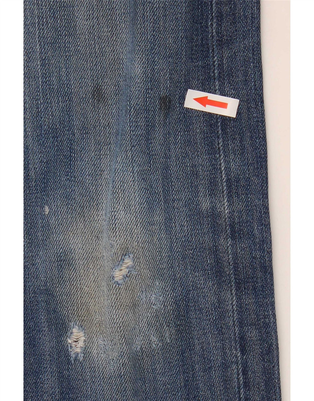 Lee Jeans rectos desgastados Zed para hombre W32 L32 Algodón azul