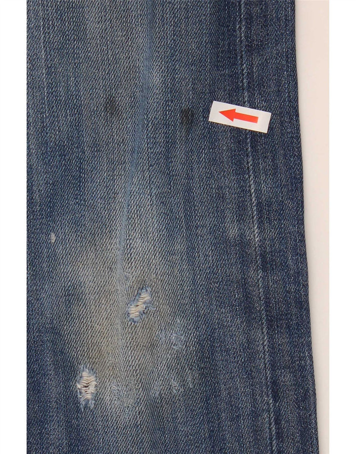 Lee Jeans rectos desgastados Zed para hombre W32 L32 Algodón azul