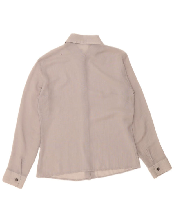 Camisa Sisley para mujer UK 44 Gris medio