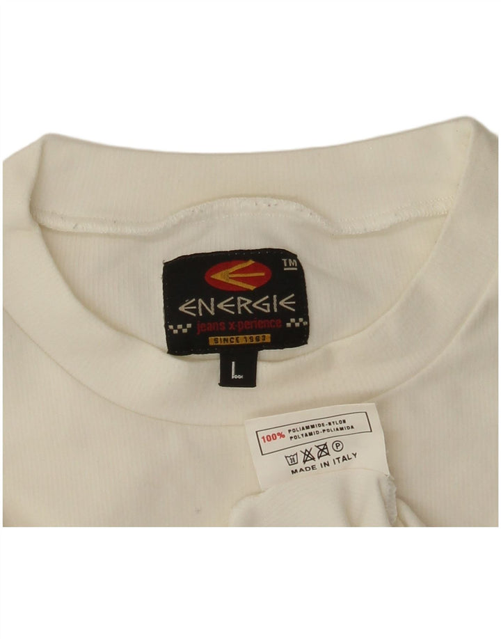 Camiseta Energie Mujer Top Large Poliamida Blanco
